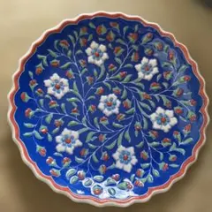 トルコ ヴィンテージイズニック陶器 花柄皿 - メルカリ