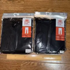 GU あったか スタイル レギンス ブラック 黒 10分丈 XL 2枚セット