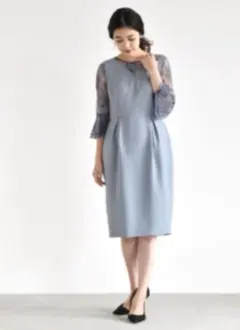 kaene × ROSSO配色レースコクーン ワンピースドレス 結婚式