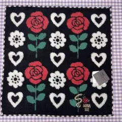 最終値下げ【新品/未使用】ANNA SUI バラとハート柄ハンカチ