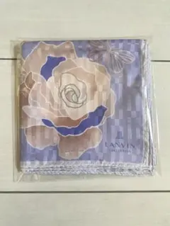 ランバン 大判 ハンカチ シルク 混 LANVINギフト プレゼント にも