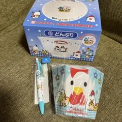 専用　新品★サンリオくじ　からあげクンコラボ第3弾　どんぶり　小物入　ペン　3点
