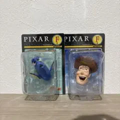 ディズニーPIXARくじ　フェイスマグネット 　ウッディ、ドリー