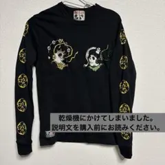 PANDIESTA JAPAN 風神雷神 刺繍 長袖カットソー 黒のサムネイル