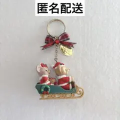 【美品】ダッフィー シェリーメイ キーホルダー クリスマス