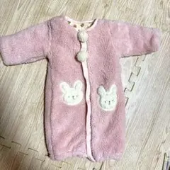 ウサギポケット付きフリースアウター 50-70cm