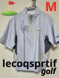 le coq sportif 半袖ハーフジップウェアM ゴルフウェア　used