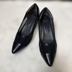 【美品】menue パンプス ブラック 23cm