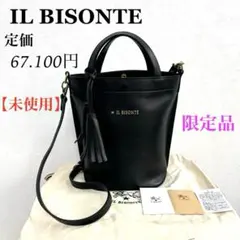 【未使用】イルビゾンテ ショルダーバッグ 黒 ブラック 2wayレザー 限定品