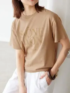 SLOBE IENA Tシャツ SAONE LYON TEE ベージュのサムネイル