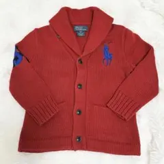 Polo by Ralph Lauren赤　カーディガン 4/4T 110