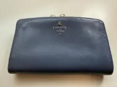LANVIN en Bleu 二つ折り財布 がま口 パールのサムネイル