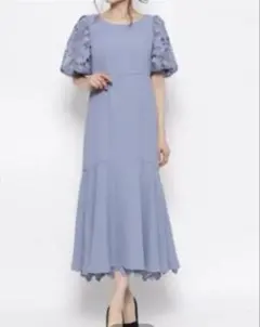 【Lily Brown】ワンピース　結婚式にも　ライトブルー　Sサイズ　美品