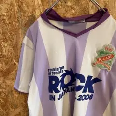 AE9484 スポーツウェア rockin’on 半袖Tシャツ ライトパープルのサムネイル
