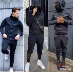 美品‼️ 赤タグ‼️ 希少‼️Nike テックフリースパンツ ブラック S