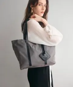 ナイロン レザー ハンドル A4 トートバッグ