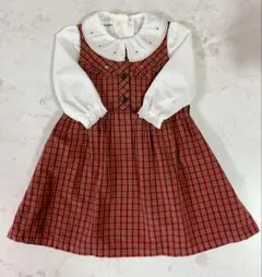 familiar ワンピース　ジャンバースカート 110cm