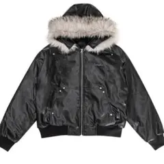 MA-1 レザージャケット ファー付き