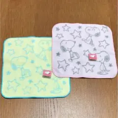 スヌーピー タオルハンカチ ハンドタオル 2枚セット 新品