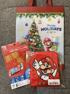 スーパーマリオポケッタブルバッグ、不織布バッグ、保護フィルム★15日まで値下★