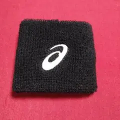 ASICS ブラック Jr.リストバンド
