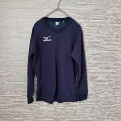 ミズノ ✨MIZUNO レディース 長袖 トレーニングシャツ M ネイビー