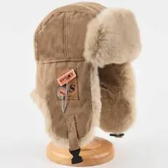 ボンバーキャップ パイロットキャップ 男女兼用 ロシア帽子 耳あて 飛行帽