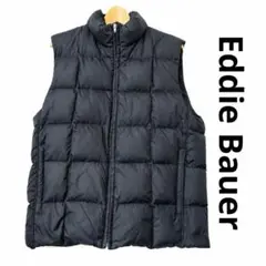Eddie Bauer エディーバウアー グースダウンベスト 黒 S