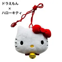 新品】希少 ドラえもん × ハローキティ がまぐち ブルー - メルカリ