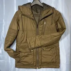 UNIQLO オリーブグリーン ダウンジャケット フード付き