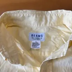 BEAMS 長袖シャツ イエロー Lサイズ