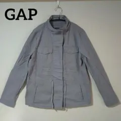 GAP ギャップ 【M】スタンドカラー ミリタリージャケット くすみパープル