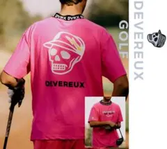 DEVEREUX GOLF デヴァローゴルフ ラインリブ モックネックシャツ L