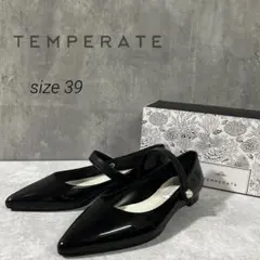 新品テンパレイTEMPERATE パンプスパールストラップ晴雨兼用幅広く活躍24