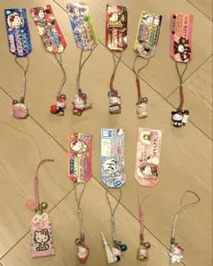 ハローキティ ご当地キティ 根付け 11個セット（ウエディング他