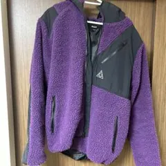 HUF フリースジャケット L パープル