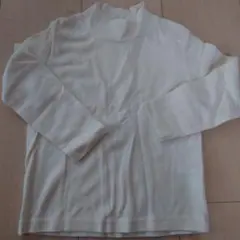 anyFAM タートルネック長袖カットソー 100cm アイボリー フリース