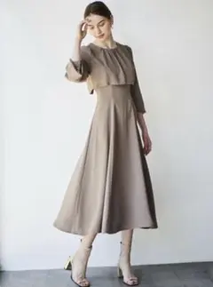 And Couture ロングワンピース　ブラウン　モカ系