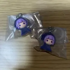 アイカツ！×プリパラガチャ　めじるしキーホルダー　すみれ