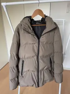 GU ジーユー　フード付きブラウン中綿ジャケット　Lサイズ