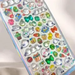 シマエナガ ボンボンドロップシール ぷっくりシール うるちゅるシール