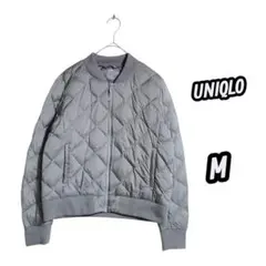 ユニクロ ☆ グレー ウルトラライトダウン ジャケット M アウター
