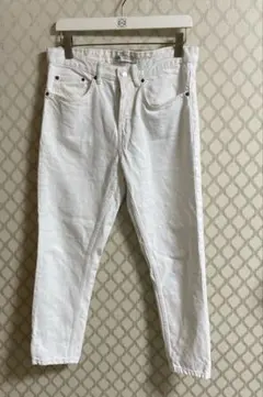ZARA ホワイト ストレートデニム 40