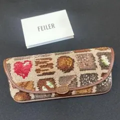 コフレドゥショコラ♡ FEILER フェイラー メガネケース ベージュ 完売