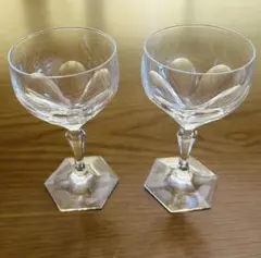 HOYA クリスタル カットワイングラス（大)2客セット