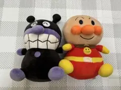 アンパンマン バイキンマン もちふわぬいぐるみ