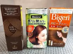 64b1★ヘアカラー剤 ブラウン系 3点セット まとめ売りのサムネイル