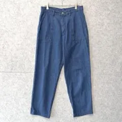 【美品】 ドレスキップ デニム ベイカーパンツ L ジーンズ ワイドストレートのサムネイル
