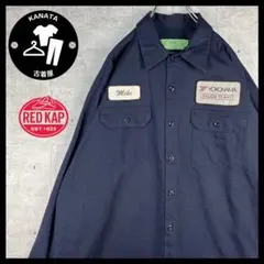 【非売品　レッドキャップ　ワークシャツ　ヨコハマタイヤ　企業ロゴ　ビッグサイズ】