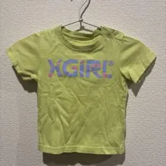 X-girl 半袖Tシャツ ライトグリーン ロゴ